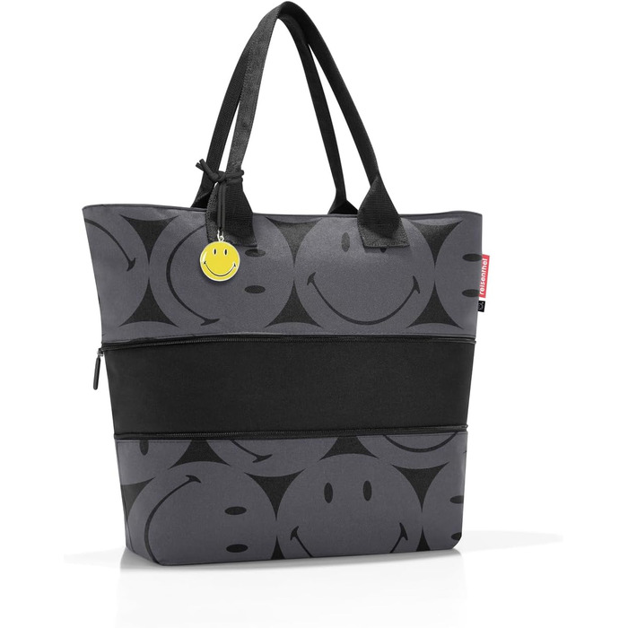 Сумка-шопер Reisenthel Shopper E1 сірого кольору з приємним малюнком - велика містка сумка для покупок