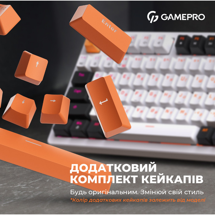Дротова механічна клавіатура GamePro MK170W (Red) з Hot-Swap RGB White