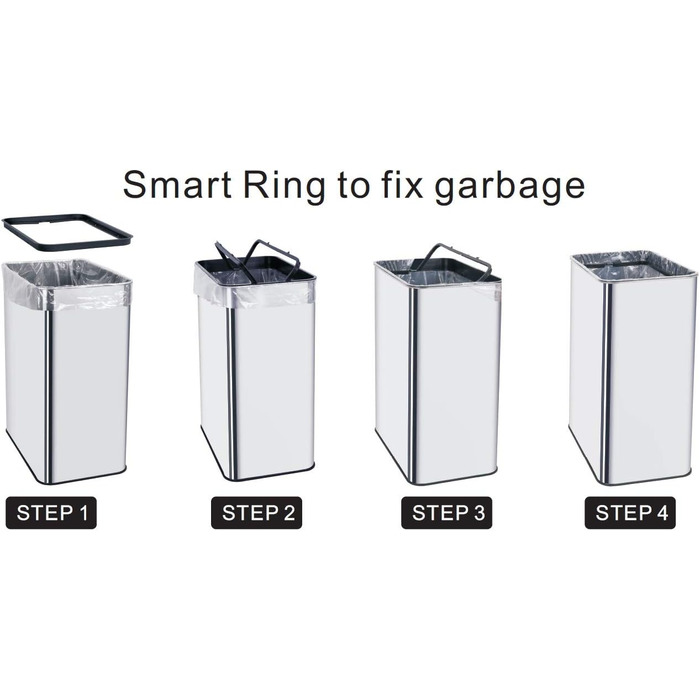 Автоматичний сміттєвий бак SILVERLAKE 60 літрів