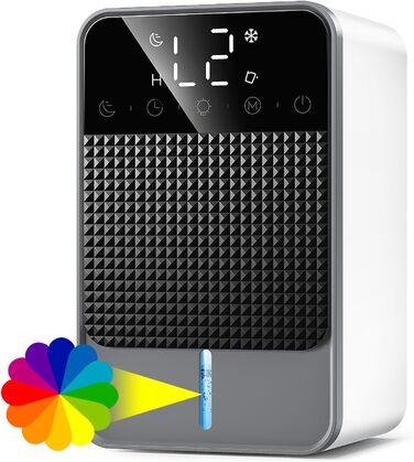 Електричний осушувач повітря 1800 мл з автоматичним відтаненням, таймером та LED-дисплеєм. Підходить для спальні, ванної кімнати та шафи. Продуктивність 850 мл/24 год.