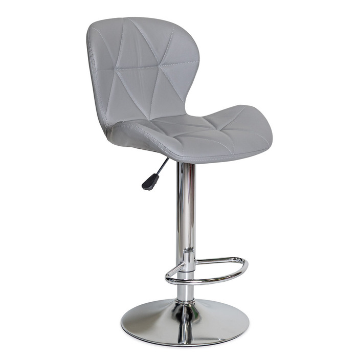 Крісло Hommex Martini Light Grey (арт. H-445 Light Grey/Сhrome base)