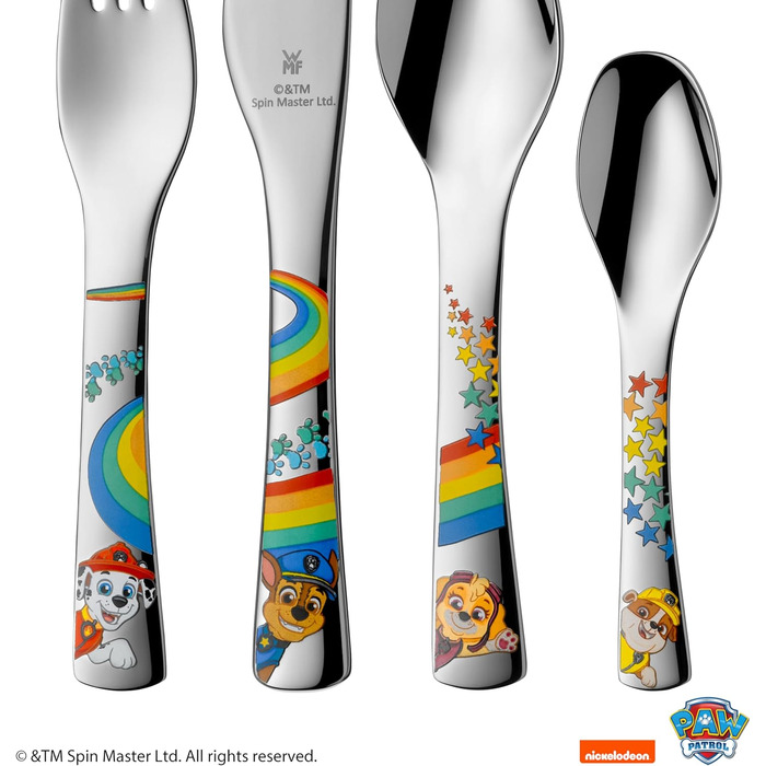 Дитячий набір столових приборів Paw Patrol від WMF з гравіюванням імені - 4 шт.