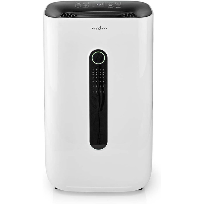 Осушувач повітря Nedis SmartLife Wi-Fi 20 л/добу Осушення/Безперервне/Сухе прання/Вентиляція Apple Store/Google Play Регульований гігростат 195 м/год