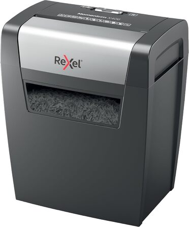 Шредер Rexel Momentum X308: безпечний знищення документів, P3, 9 A4, 15л, чорний