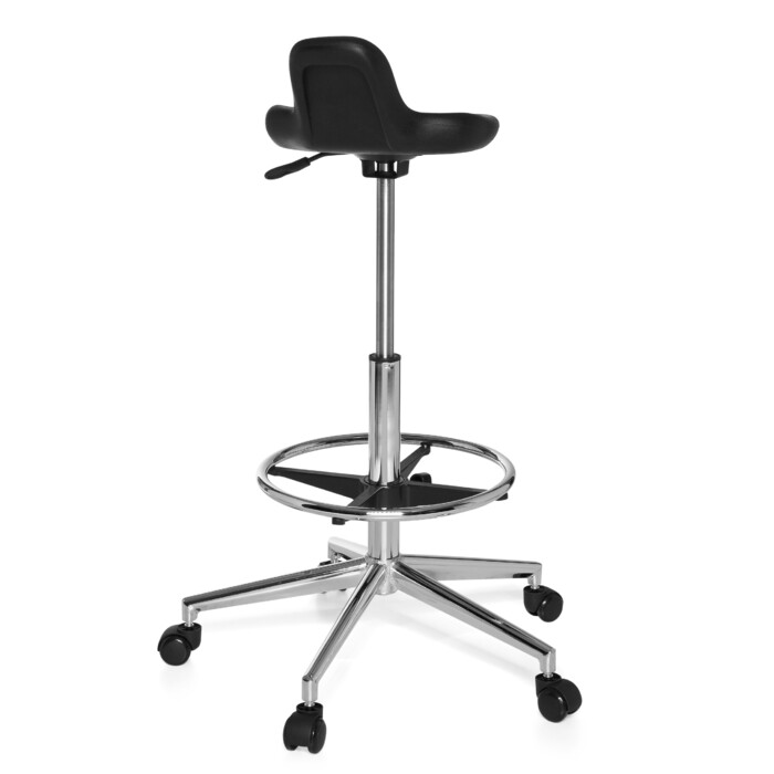 Офісне крісло TOP WORK 03 чорного кольору hjh OFFICE