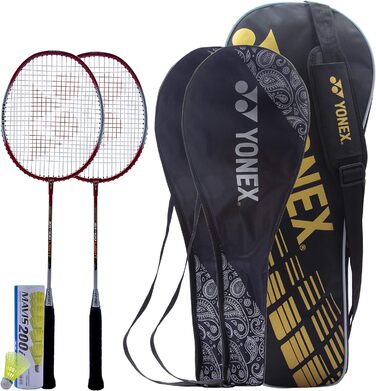 Чорна сумка Червоний/Червоний, 100 Light Badminton Kitbag Combo