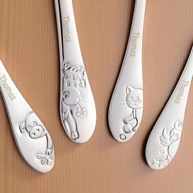 Дитячий набір посуду Kinderbesteck з гравіюванням імені, від 3 років, подарунок на хрещення/день народження, посуд для дітей, фермерський стиль