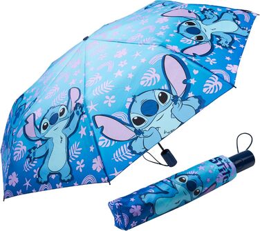 Дитяча парасолька Disney, легка складна автоматична складна парасолька - Stitch Blue