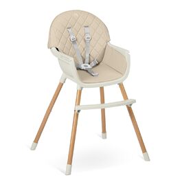 Дитячий стільчик Nukido 3 в 1 Lilo Beige: регульований, з безпечним ременем та знімним столиком