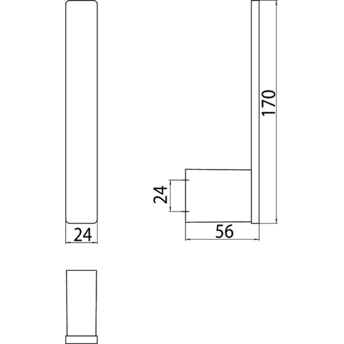 Заміна сидіння Emco Loft вертикальне для 1 рулону, чорне