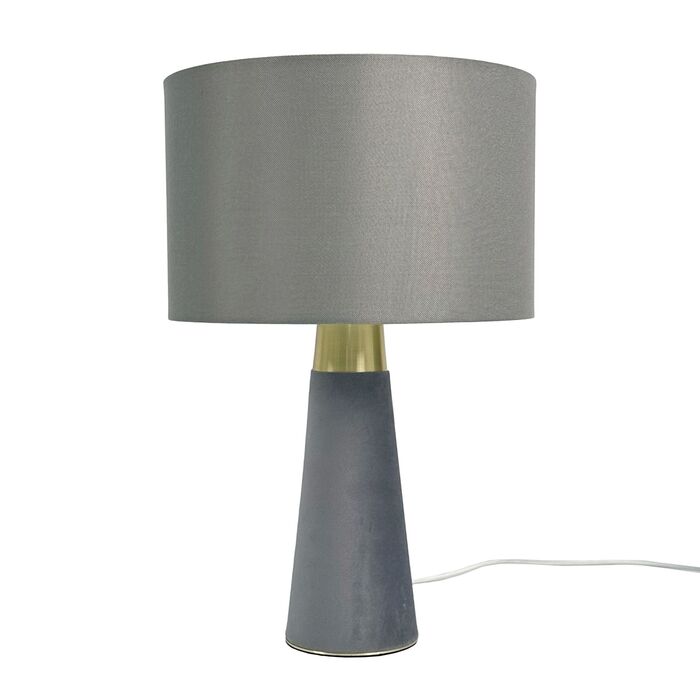 Лампа настільна Relaxdays з оксамитом та льоном