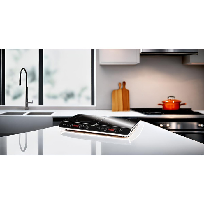 Індидукційна плитка G3 Ferrari Energy, 2000W з цифровим дисплеєм, регулюванням температури, таймером та функцією легкого очищення