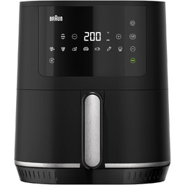 Фритюрниця повітряна Braun MultiFry 3 HF 3030, 4.3 л, 1500 Вт, цифрове керування, 8 програм, чорна