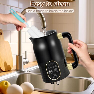 Електричний піноутворювач молока 4-в-1 з контролем температури для капучино та лате