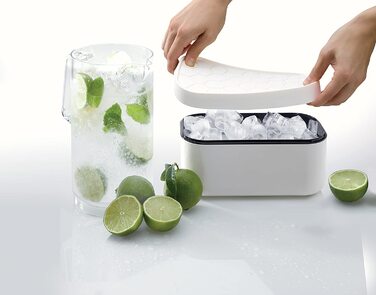 Коробка для кубиків льоду Lku, 12x22x8 см (білий)