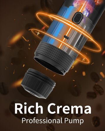 Портативна електрична кавомашина EVERANGE для еспресо та капсул, з LCD-дисплеєм (зелена)