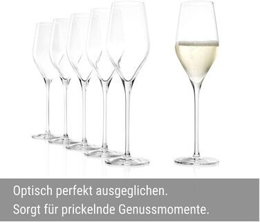 Келихи для шампанського 265 мл, набір із 6 предметів, вишуканий Royal Stölzle Lausitz
