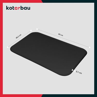 Підставка під камін KOTARBAU® з порошковим покриттям, сталь, 48 x 80 см, захист від бруду та іскр