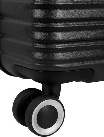 Набір валіз American Tourister Aerotech (3 шт.) – ручна, середня, велика, розширювана, з TSA-замком, блакитний (Metallic Navy) / чорний (Metallic Black)