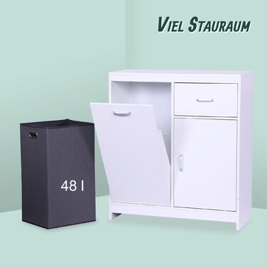 Шафа для білизни Relaxdays з містким мішком для білизни (48 л)