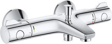 Змішувач для ванни Grohe Grohtherm 800, термостатичний, хром, 34567000 (з S-з'єднаннями)