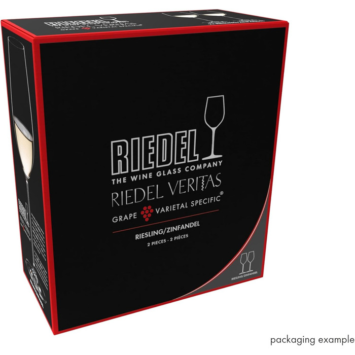 Бокали RIEDEL Veritas Riesling/Zinfandel 2 шт. Кришталеві, для вина Ріслінг/Зінфандель, для посудомийної машини