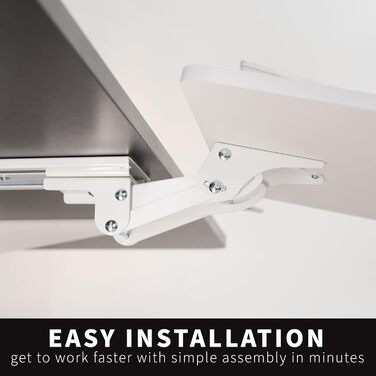 Підставка для клавіатури та миші VIVO, регульована, під стіл, біла (MOUNT-KB03W)