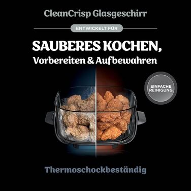 Ninja CRISPi Airfryer 3.8л, 4-в-1: фритюрниця, гриль, підігрів, Recrisp, сірий, 1700W, FN101EUSTGD