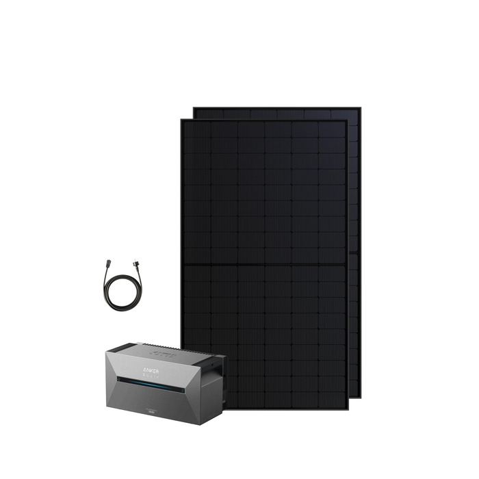 Anker SOLIX E1600 Pro Power Station з сонячними панелями (9.6 кВт·год) | 890 Вт, 1600 Вт·год, 4 MPPT, Plug & Play