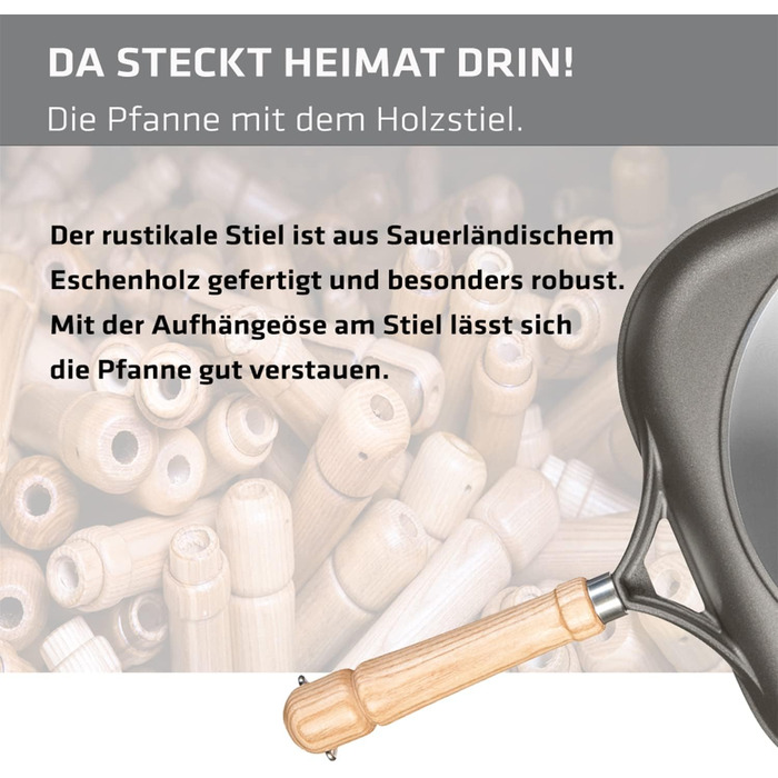 Сковорода Berndes BONANZA 24 см, алюмінієвий лиття, антипригарне покриття, квадратна, сіра