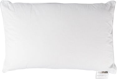 Подушка Homescape з шовковим наповнювачем 48 х 74 см, подушка для сну середньої м'якості з шовковичним шовком і сумішшю поліестеру, шовкова подушка з чохлом зі 100 бавовни
