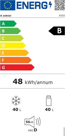 Холодильник автомобільний AAOBOSI 40L з WiFi, -20°C, 12/24/240V, для авто, вантажівки, човна, кемпінгу