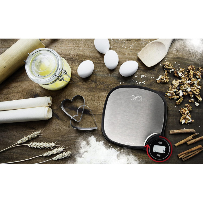 Кухонні ваги CASO Design EcoMaster: без батарейок, до 5 кг з кроком 1 г, Testsieger