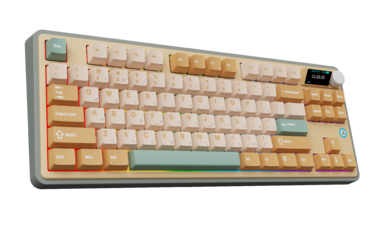 Бездротова механічна клавіатура Ajazz AK870 Jasmine Switch - Yellow (AK870-JS-YWG)