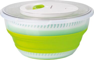 Салатниця-швидкообертач Emsa Turboknopf, 4,5 л, нержавіюча сталь, складана