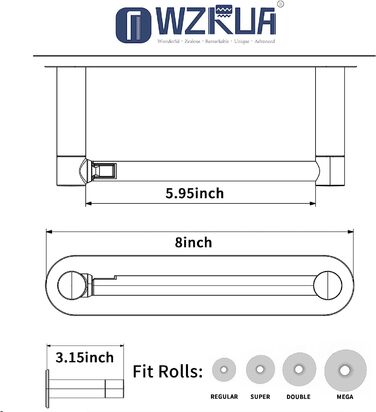 Тримач для туалетного паперу Wzrua