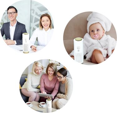 Портативний очищувач повітря toGo Filter з акумулятором, компактний для подорожей, авто, офіс. HEPA 13, фільтр з активованим вугіллям, для алергіків, астматиків, 15㎡