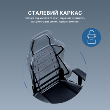 Крісло ігрове Anda Seat Luna Pro Black Fabric Size L