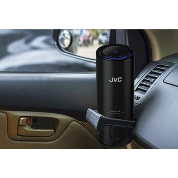 Повітряний очисник JVC KS-AP120 з фотокаталiтичною системою, CADR 8,5 м³/год, фільтр EPA E12, UV-фільтр, іонізатор, 2 режими очищення, 12 Вт, USB, сенсорне управління