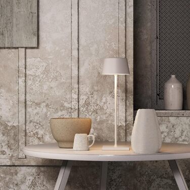 LED настільна лампа Palmina 842 з димуванням, акумулятор 4400mAh, IP54, для дому та саду, 1 шт. (білий)