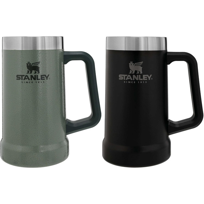 Термокружка Stanley Adventure Vacuum Stein 709 мл, зелений Hammertone - зберігає холод до 7 годин