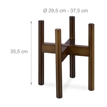 Relaxdays Plant Stands Набір з 2 темно-коричневих