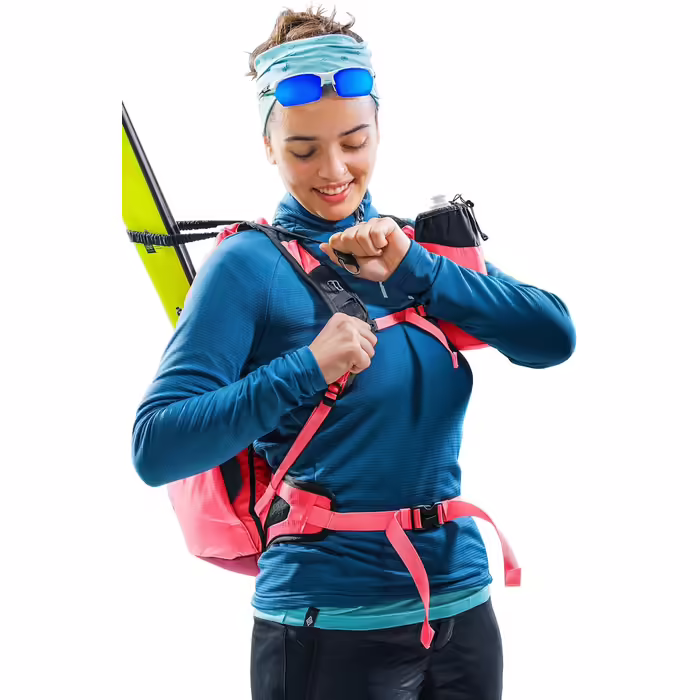 Жіночий легкий рюкзак для лижних турів deuter Updays 24 SL, рубін-хібіскус, 24 л