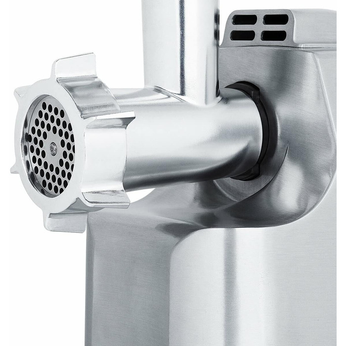 Електрична м'ясорубка H.Koenig WMG800 з нержавіючої сталі, 2 л, потужність до 2 кг/м