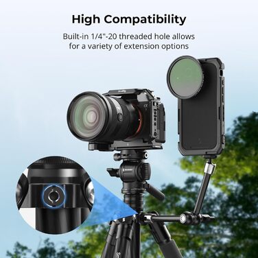 Відеоштатив-монопод SMALLRIG CT150 61,8” з панорамною/нахильною головкою, швидкознімною пластиною Arca, для відеокамери, 360° панорамування, 90°/-70° нахил, макс. навантаження 3 кг – 4937