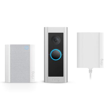 Відеодзвінок Ring Pro (Amazon) | Камера відеодзвінка, 1536p HD, панорамний огляд, 3D-датчик руху, Wi-Fi, тільки пристрій