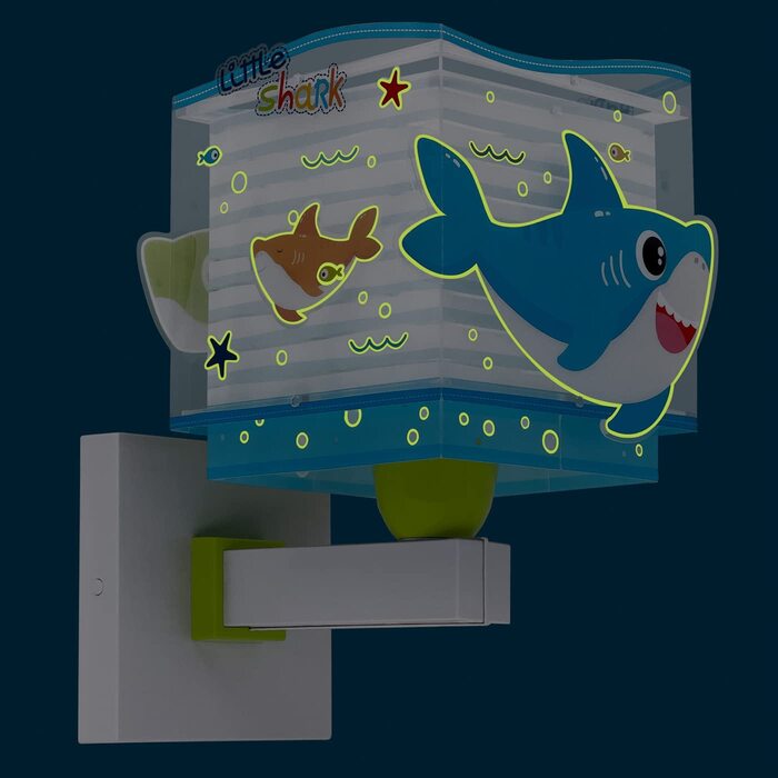 Настінний світильник Dalber із зображенням акул
