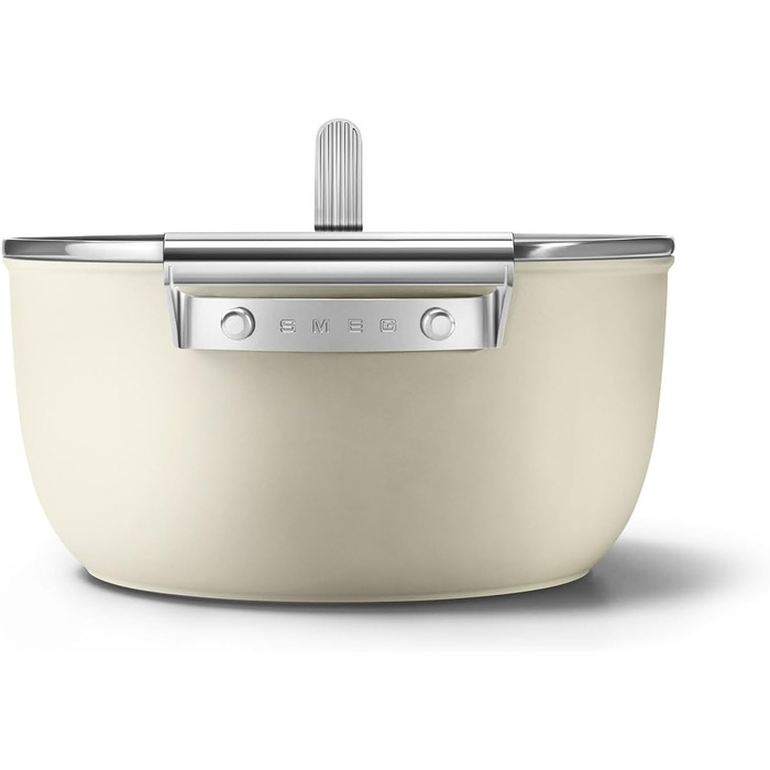 Електричний чайник Smeg KLF05CREU, 0.8 л, кремовий колір, нержавіюча сталь, з індикатором рівня води та захистом від перегріву