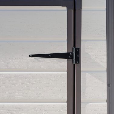 Сарай садовий Keter Manor Pent 6x4, пластиковий, бежевий, 183.5x111x200.5 см, для вулиці, вологостійкий