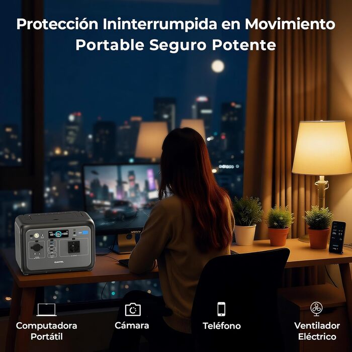 Портативна електростанція OUKITEL P800: 800W, 512Wh LiFePO4, USB-A/C, 1600W пікова потужність, для кемпінгу та подорожей